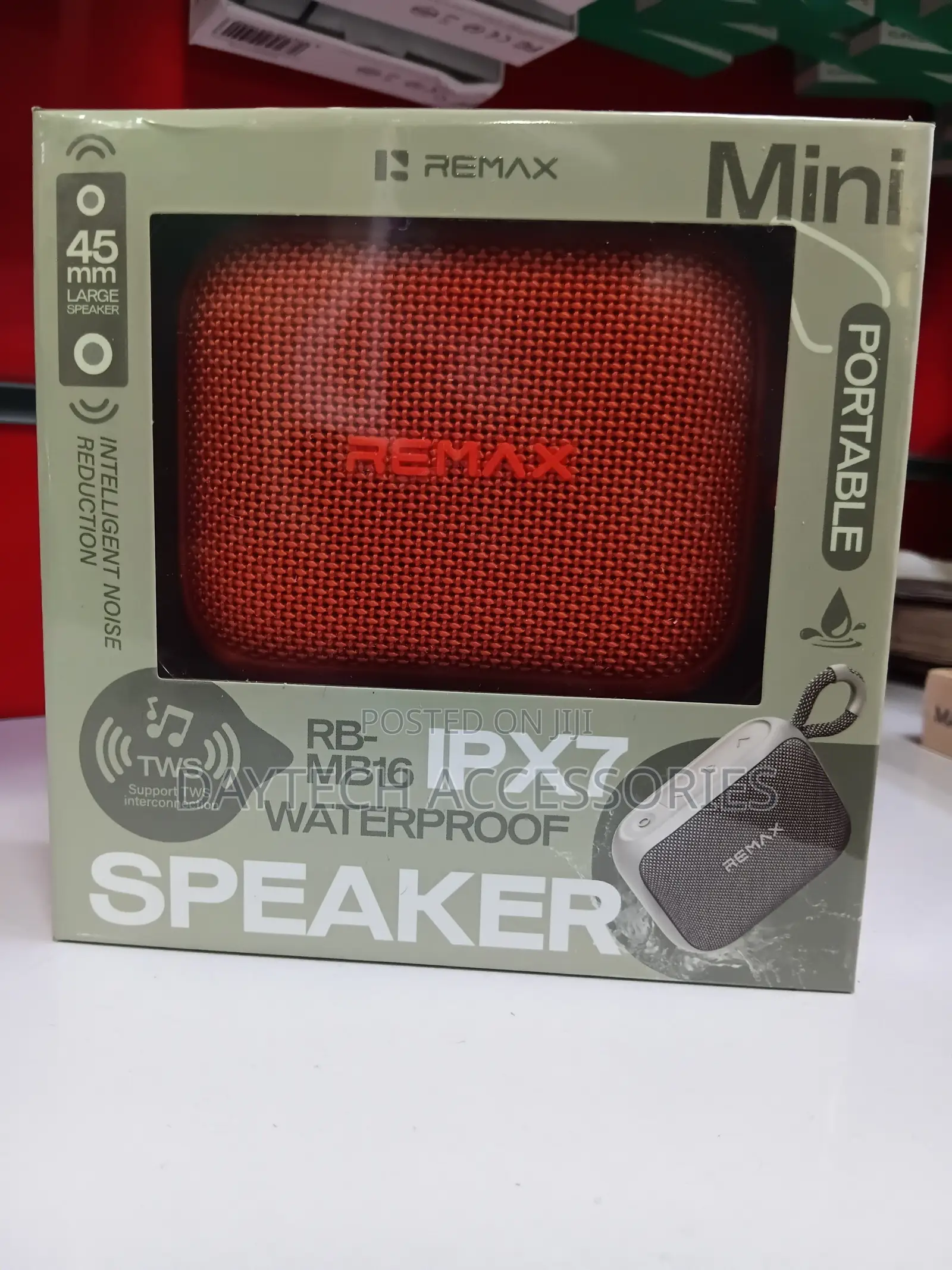 REMAX RB-MB16 Wireless Speaker Bluetooth 6.0 IPX7 Waterproof 1800mAh.