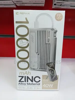 The Remax FP-67 10000mAh Cyber Series Wireless Magnetic Power Bank.