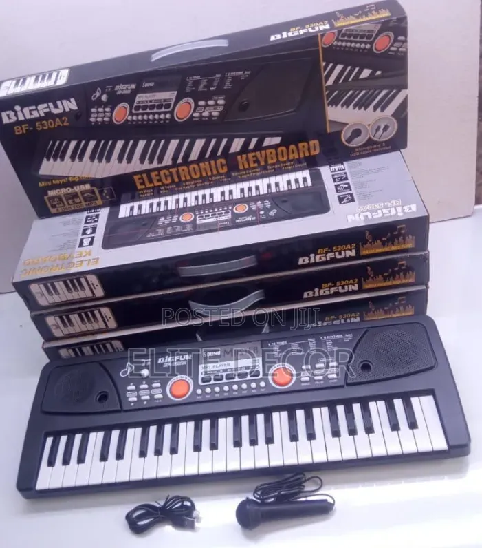 49 Keys Piano With Microphone and Charging Cable