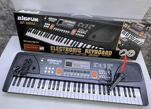 61-Key Electric Piano Keyboard With Microphone & USB Charging Cable