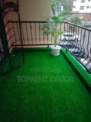 Balcony Floor Grass Carpets Installation