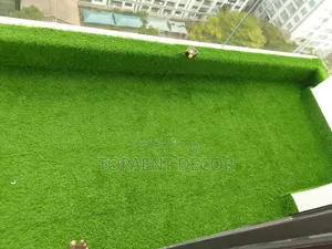 Balcony Floor Grass Carpets Installation