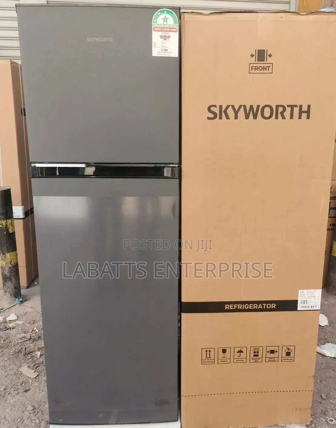 Skyworth 280l Double Door No-Frost Refrigerator