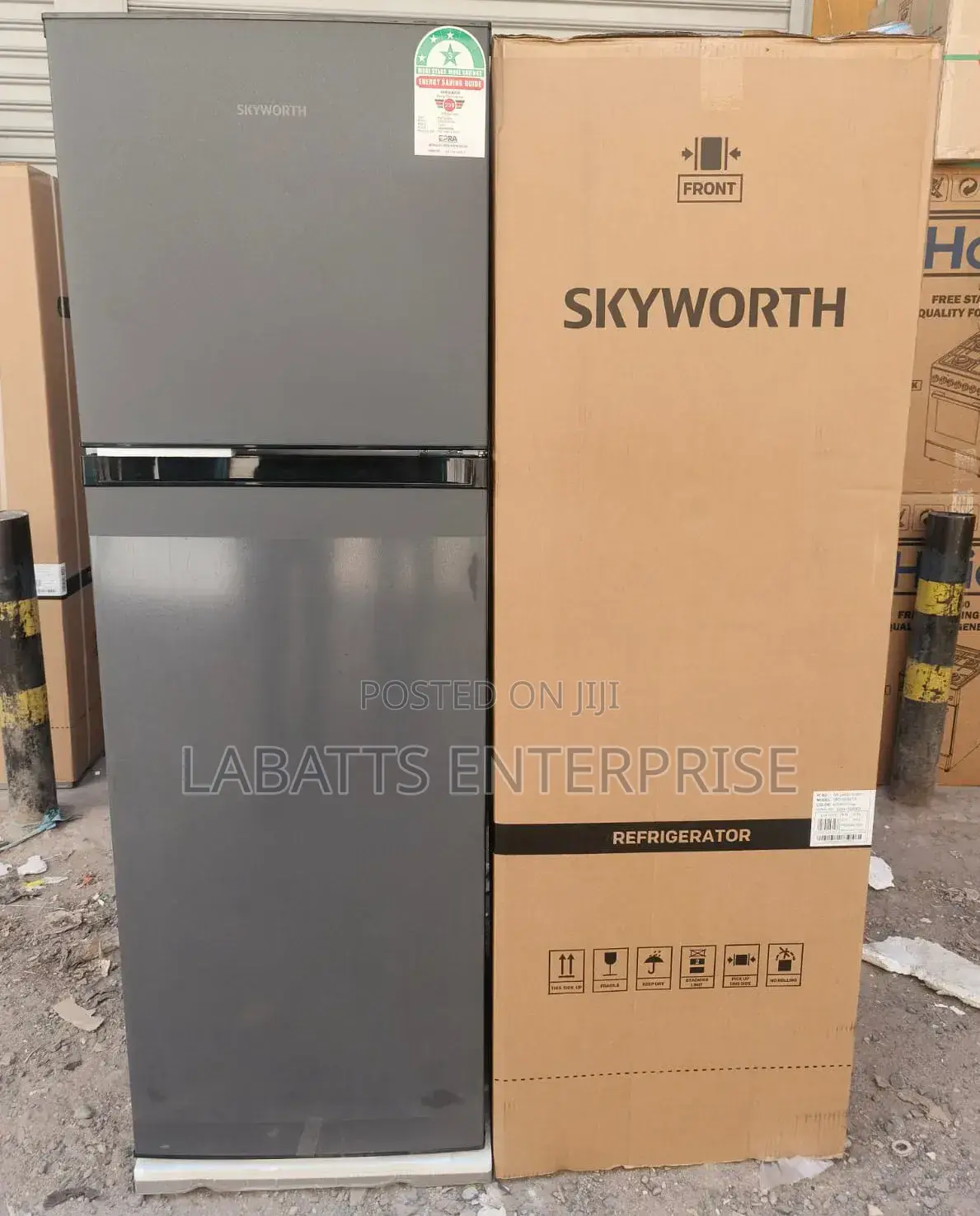 Skyworth 280l Double Door No-Frost Refrigerator