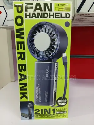 Remax RS-SF28 10000mAh 2-in-1 Ice Cooling Fan & 22.5W Power Bank