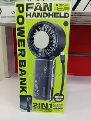 Remax RS-SF28 10000mAh 2-in-1 Ice Cooling Fan & 22.5W Power Bank
