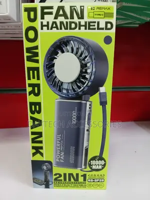 Remax RS-SF28 10000mAh 2-in-1 Ice Cooling Fan & 22.5W Power Bank
