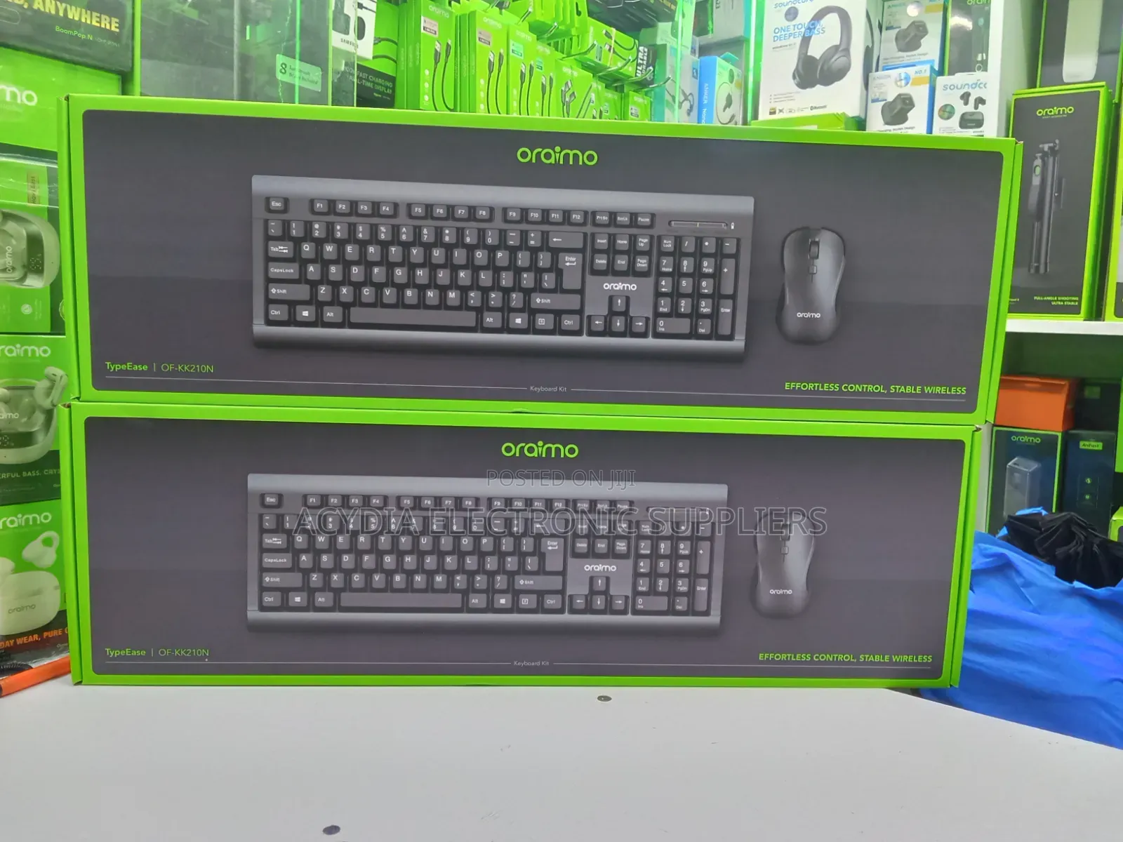 Oraimo TypeEase OF-KK210N Wireless Keyboard Kit and Mouse