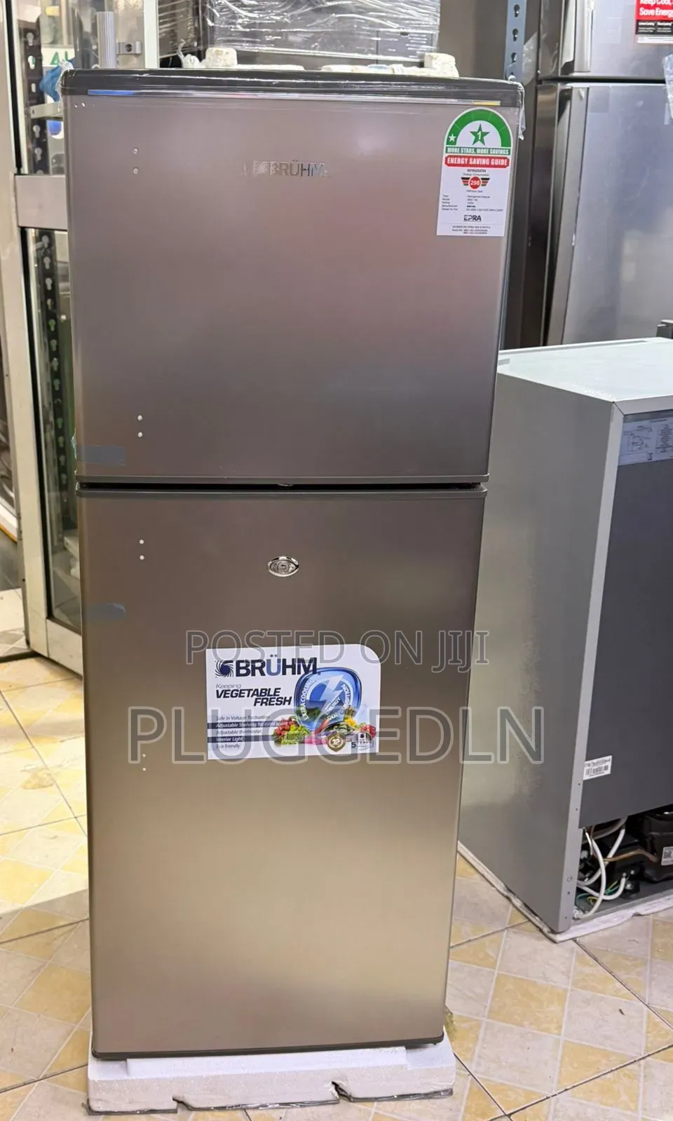Bruhm Double-Door 120Litres Refrigerator