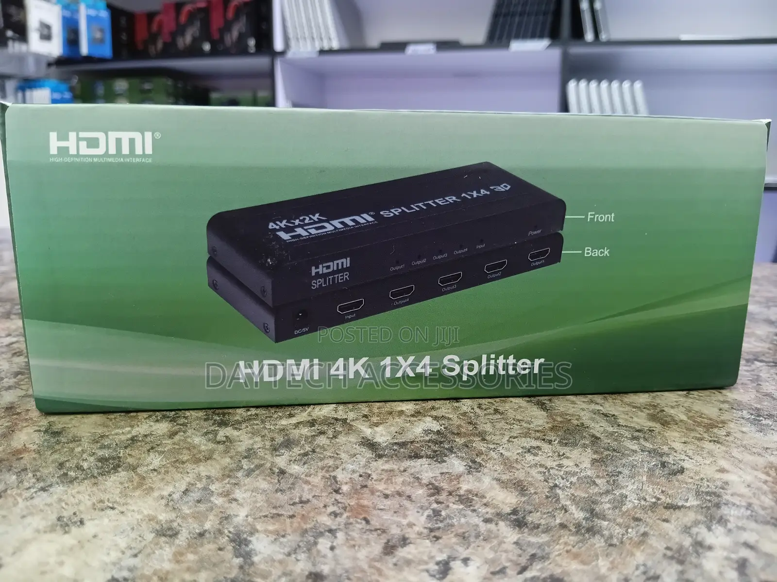 This Is a 4-Port 4K HDMI 1x4 Splitter.
