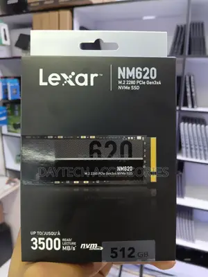 Lexar NM620 512GB M.2 2280 PCIe Gen3x4 NVMe SSD.