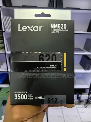 Lexar NM620 512GB M.2 2280 PCIe Gen3x4 NVMe SSD.