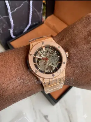Hublot Classic Fusion Skeleton in Stunning Rose Gold.
