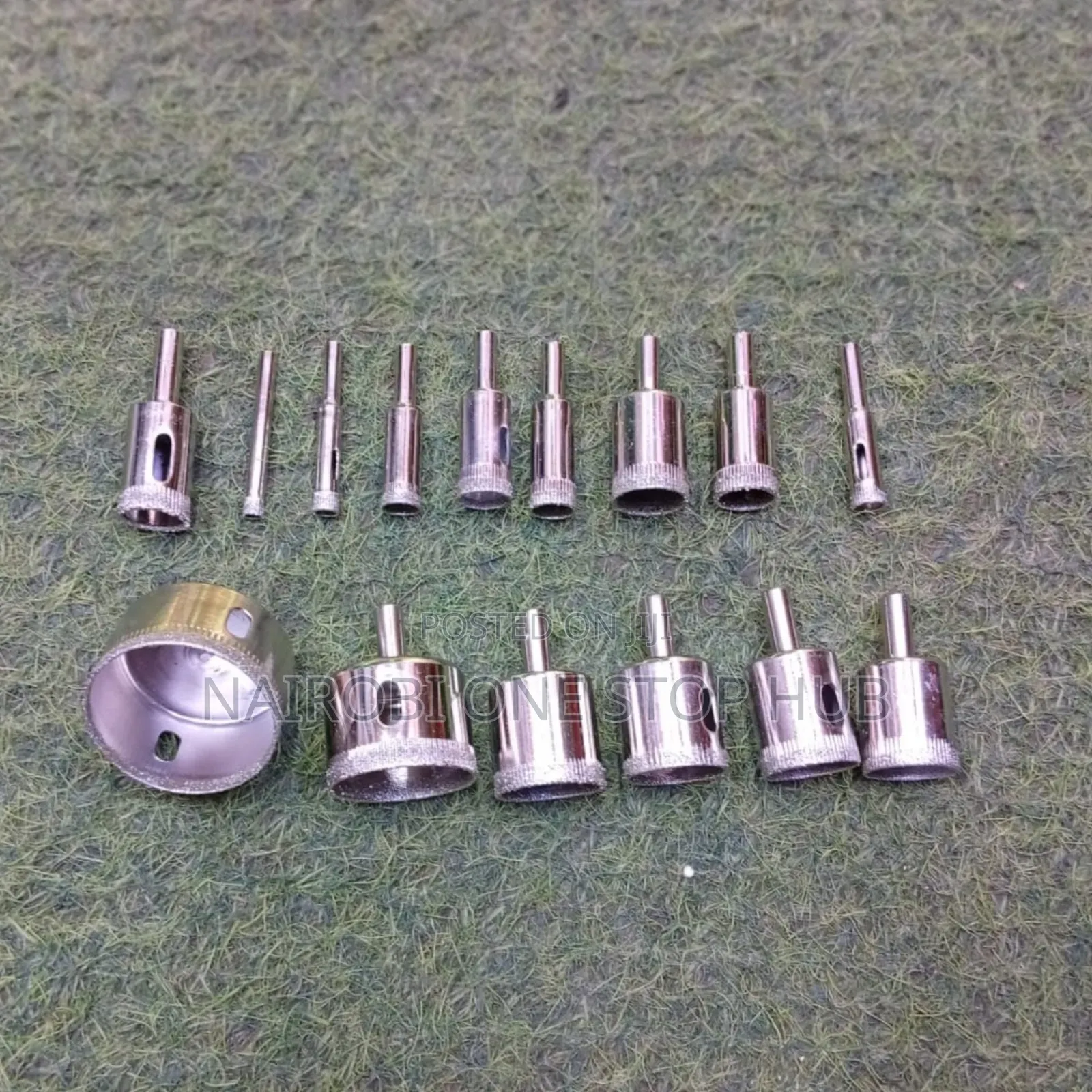 15pcs Diamond Glass Hole Saw Set