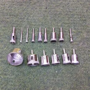 15pcs Diamond Glass Hole Saw Set
