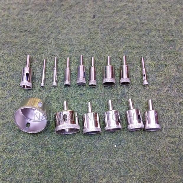 15pcs Diamond Glass Hole Saw Set