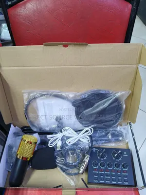 BM800 Vocal Condenser Microphone With V8 Live Sound Card
