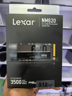 Lexar 512GB NM620 Internal PCIe Gen 3×4 SSD - Black