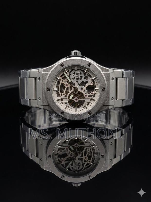Automatic Micro-Blasted Titanium Hublot Masterpiece. - main view