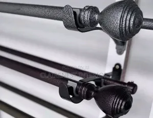 Heavy Duty, Easy to Clean Powder Coated Curtain Rods