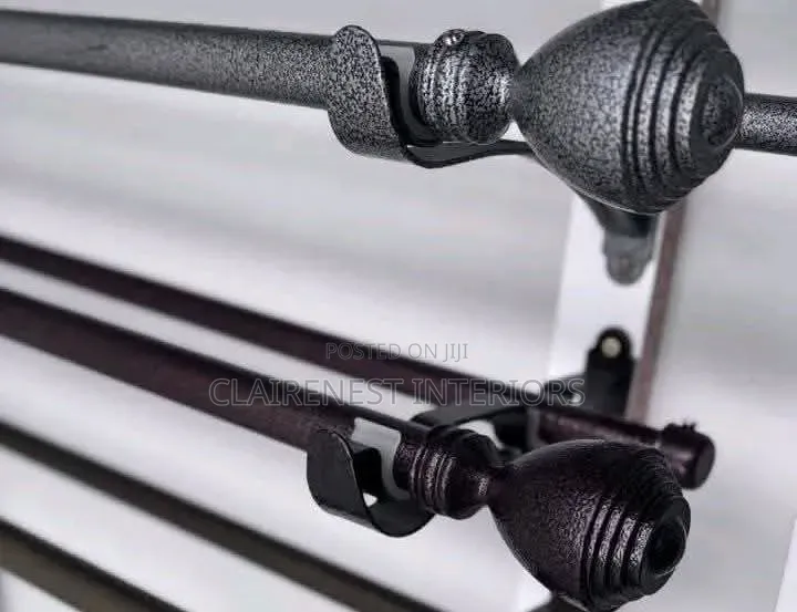 Heavy Duty, Easy to Clean Powder Coated Curtain Rods