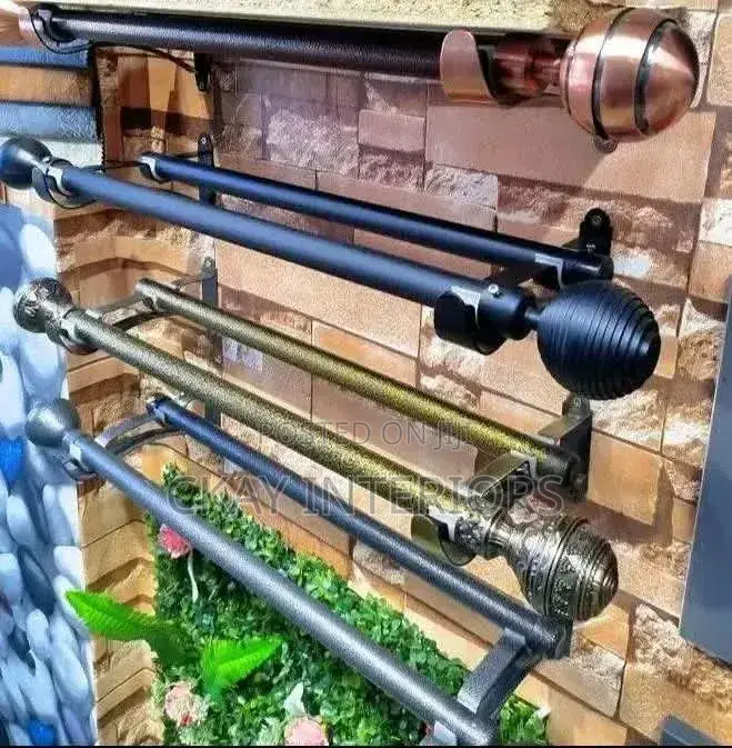 Good Quality No Rusting Powder Coated Curtain Rods