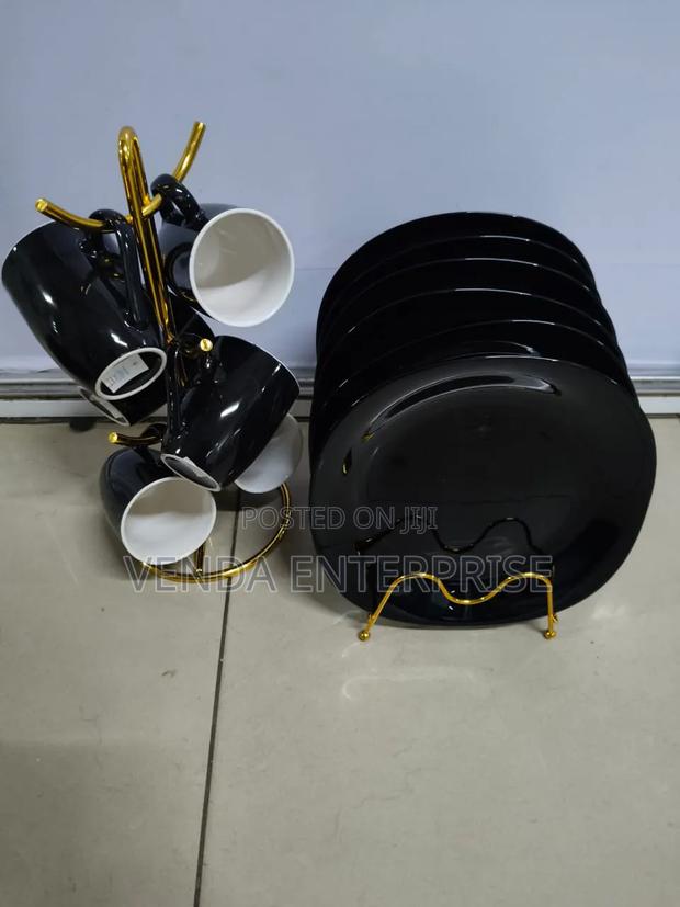 12 PCS Black Dinner Setware
