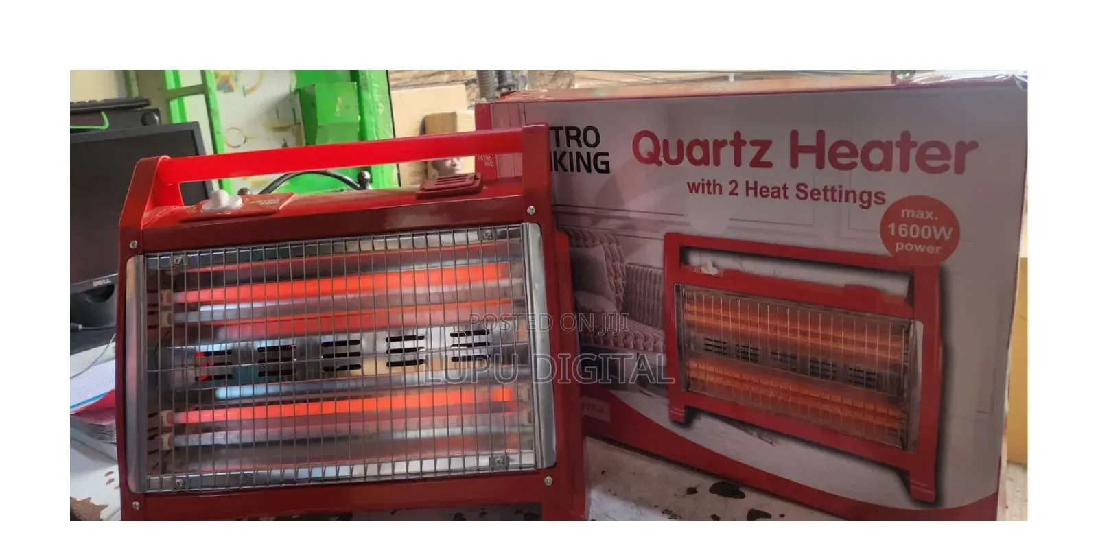 *HALOGEN Quartz Heater -Metro King  (Model: QH-90F-4)