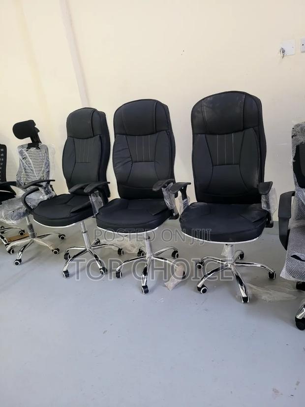 Black Leather Chairs - thumbnail 2