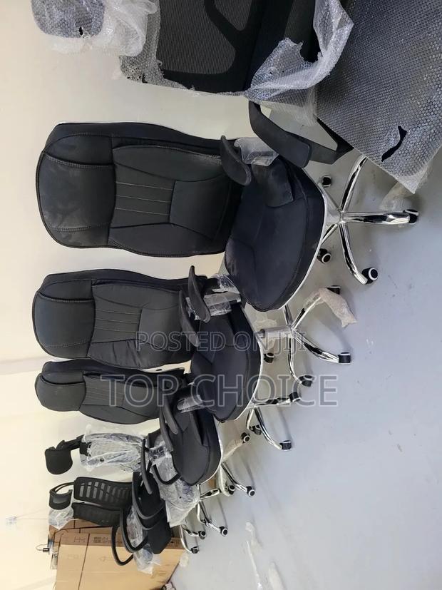Black Leather Chairs - main view