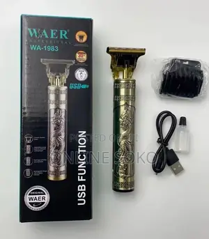WAER WA-1983 Professional Hair Clipper & Beard Trimmer – Rechargeable