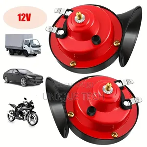 12V Car Snail Horn Dual Tone  2Pcs Universal Horn Set