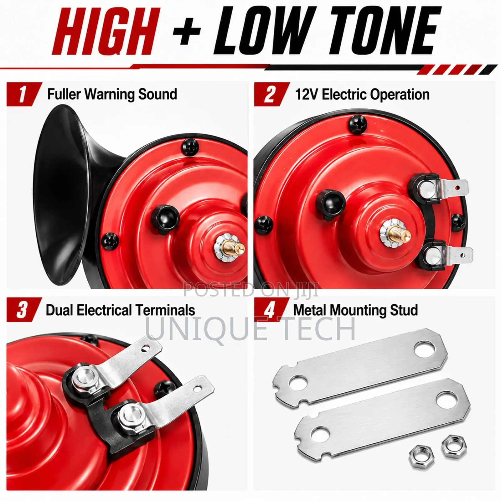 Type R 12v 2 Tone Snail Horn