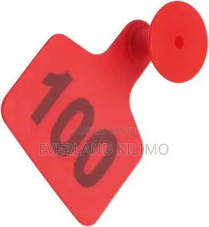 Durable Plastic Construction Medium Numbered Ear Tag for Cows