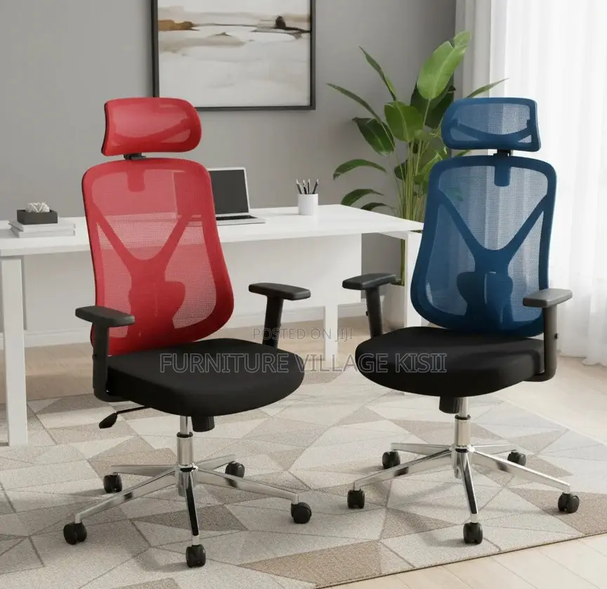 Office Chair; Blue ,Red Office Mesh Seat