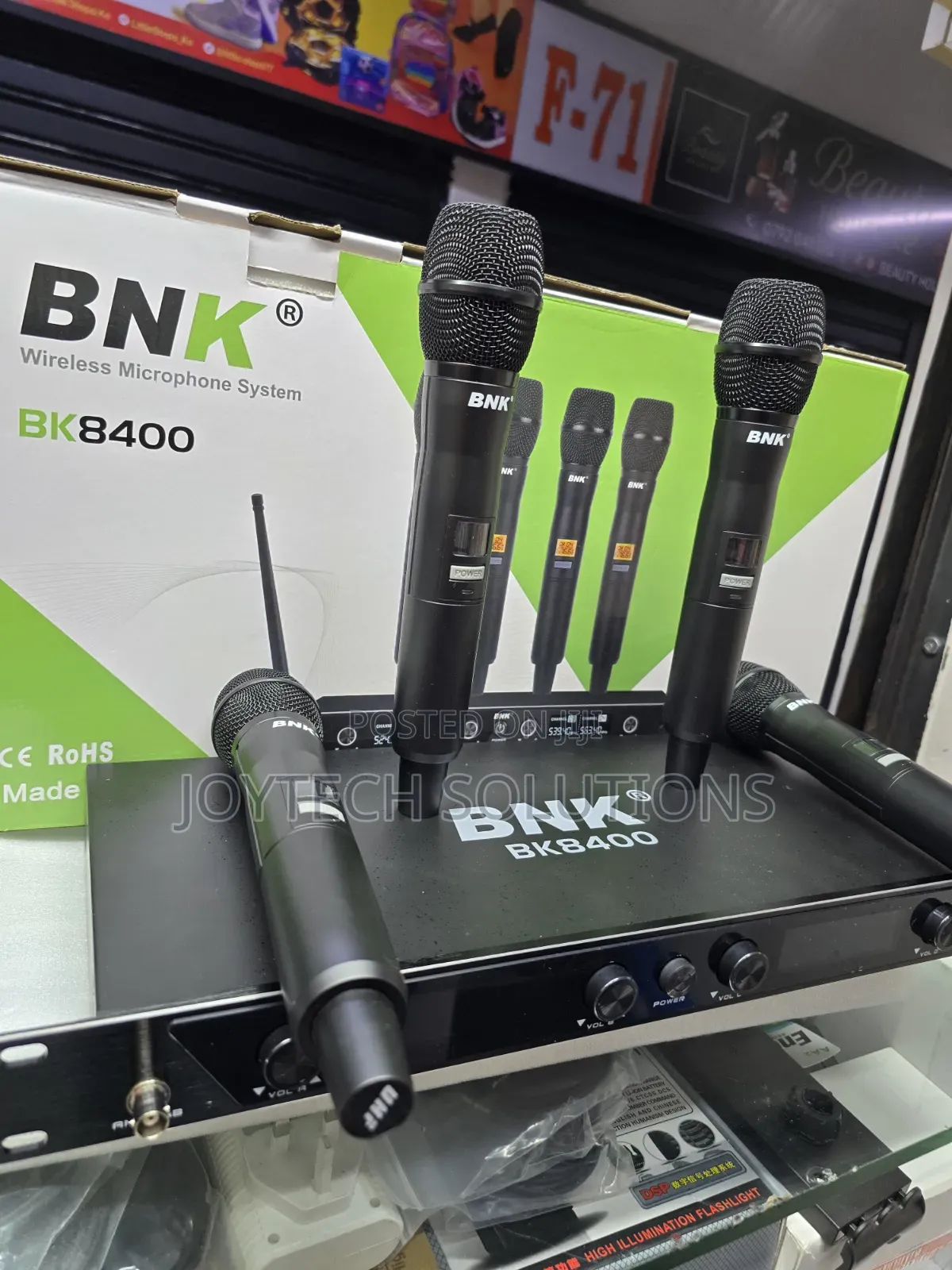 🏆 BNK BK8400 UHF Wireless Microphone Set – 4 Mics | Premium Quality