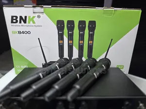⚡ BNK BK8400 Professional 4-Mic Wireless System – Stage & Church