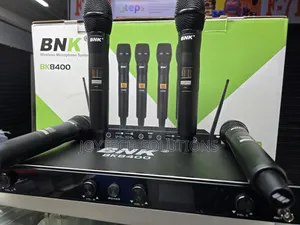 ⚡ BNK BK8400 Professional 4-Mic Wireless System – Stage & Church