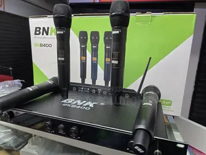 🔊 Original BNK BK8400 Wireless Mics – Crystal Clear Sound System