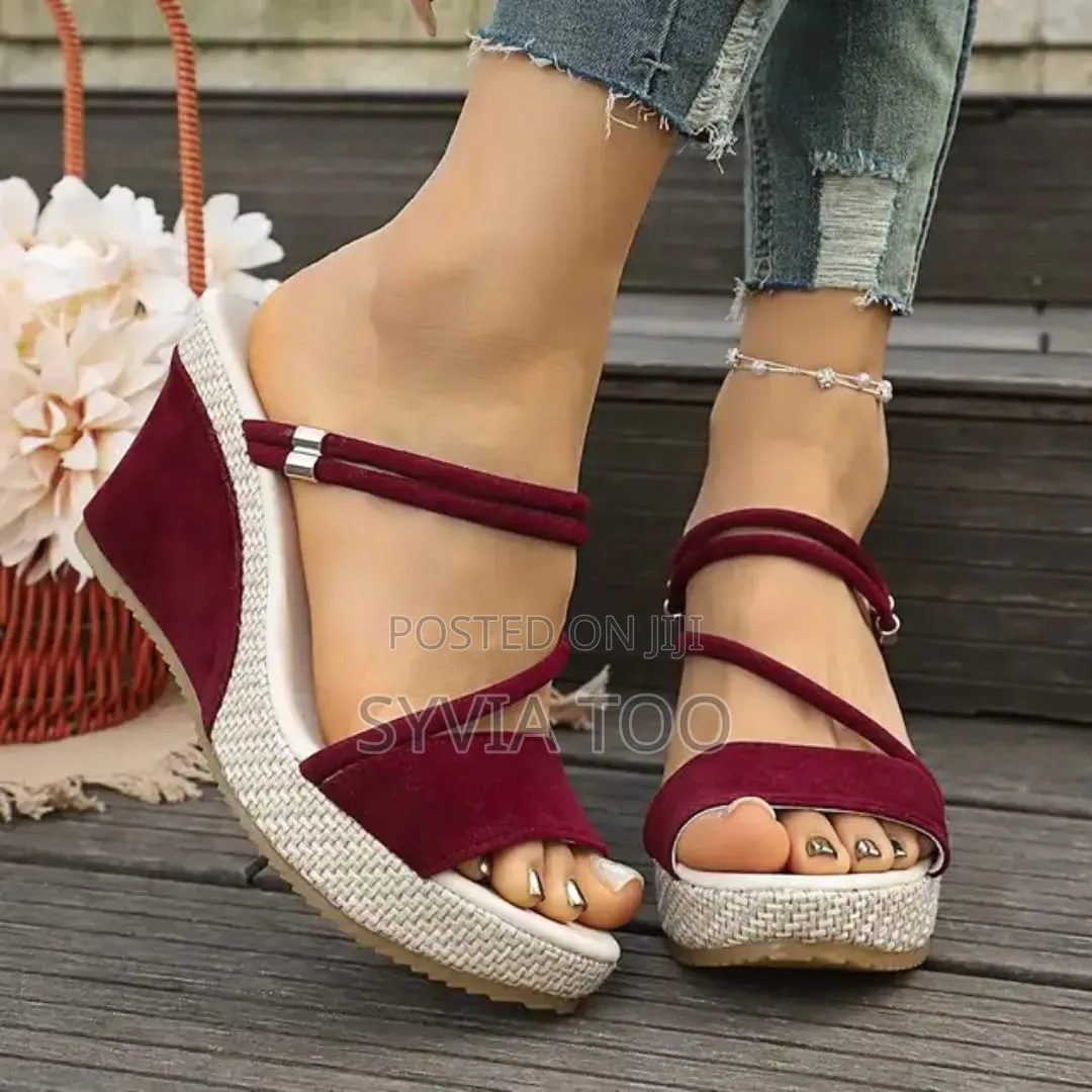 Ladies Cute Open Wedges