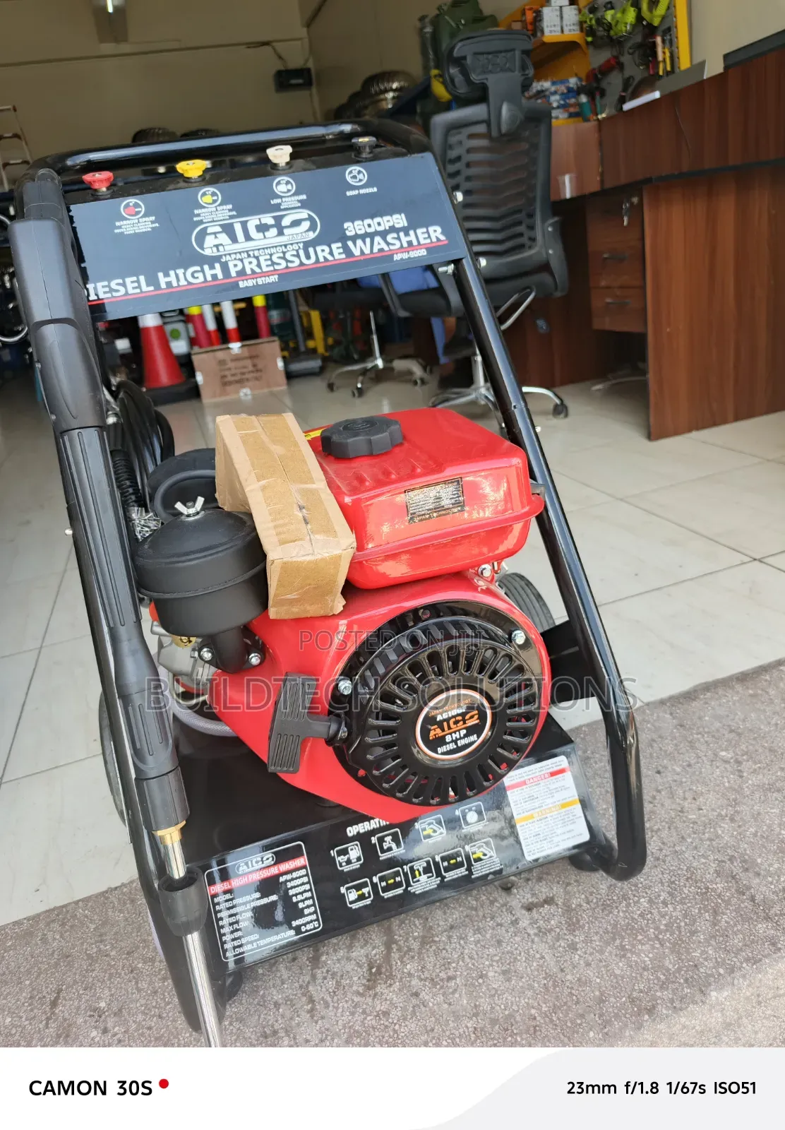 3600 Psi Diesel Car Wash Machine