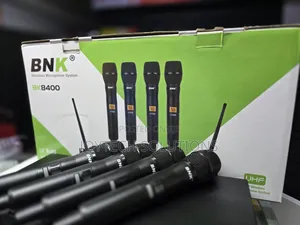 💎 Premium BNK BK8400 Wireless Mic Set – 4 Handheld Microphones