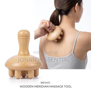 Wooden Therapy Body Massager Mushroom Head Lymphatic Tool
