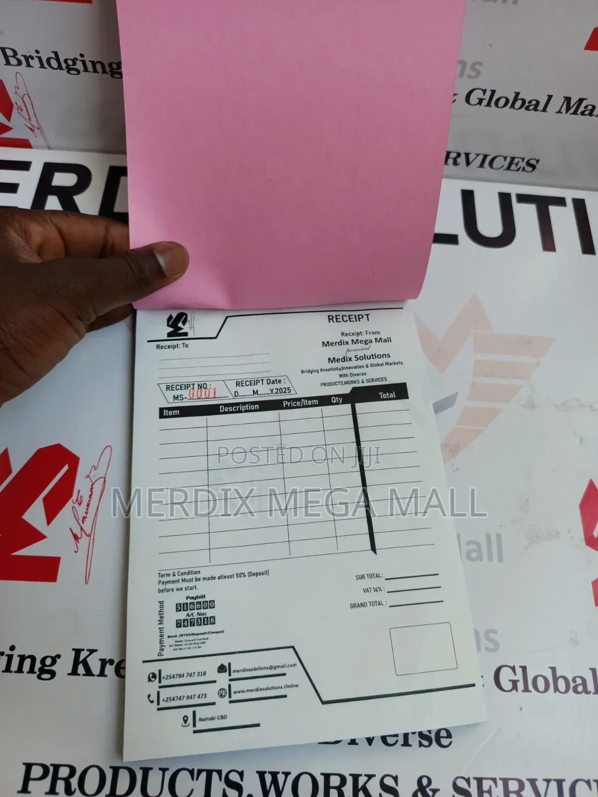 Receipt Books, Books, Invoice Books, Books