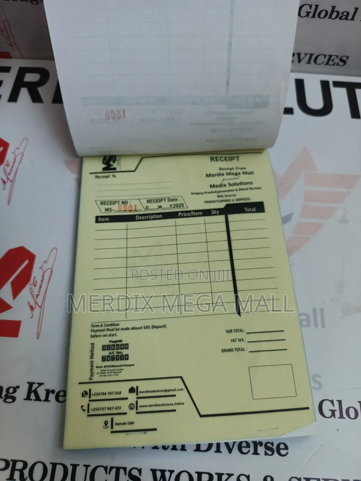 Receipt Books, Books, Invoice Books, Books
