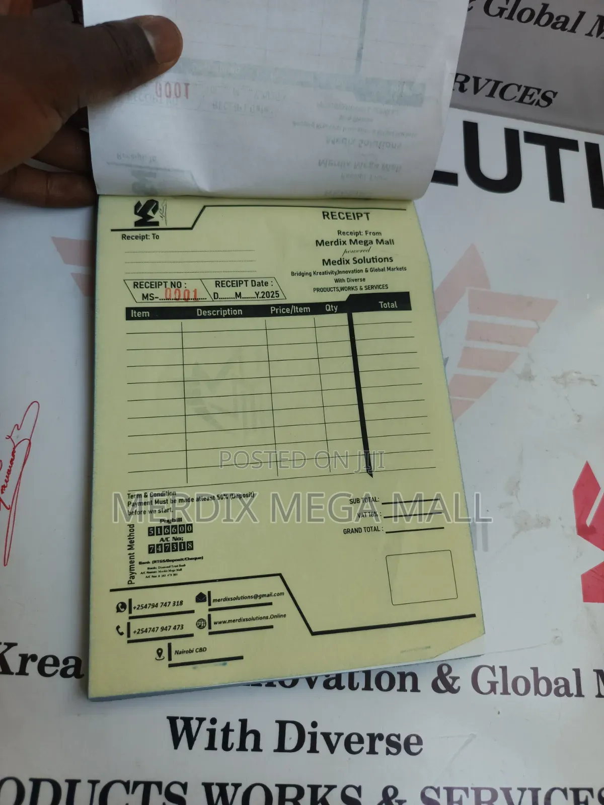 Receipt Books, Books, Invoice Books, Books