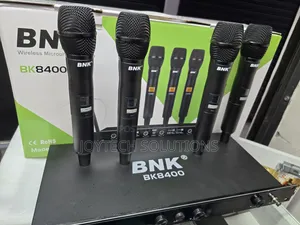🎤 BNK BK8400 Professional Wireless Microphone – 4 Channel System