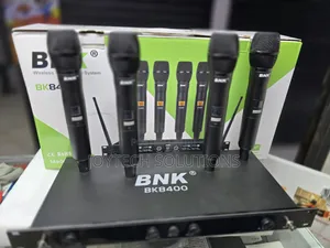 🎤 BNK BK8400 Professional Wireless Microphone – 4 Channel System