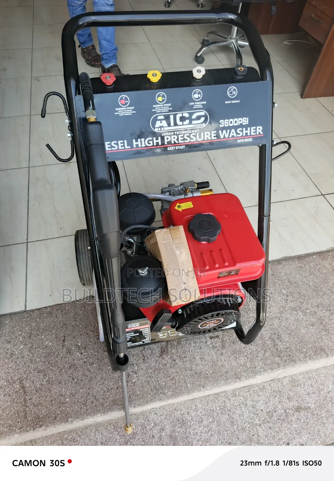 3600 Psi Diesel Car Wash Machine / Aico