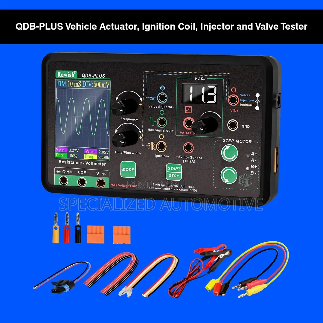 QDB-PLUS Vehicle Actuator, Ignition Coil, Injector and Valve Tester